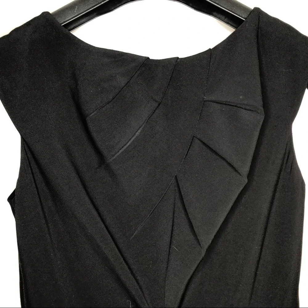 ADRIANNA PAPELL little black dress with decorative chest and back; size … - Picture 8 of 13